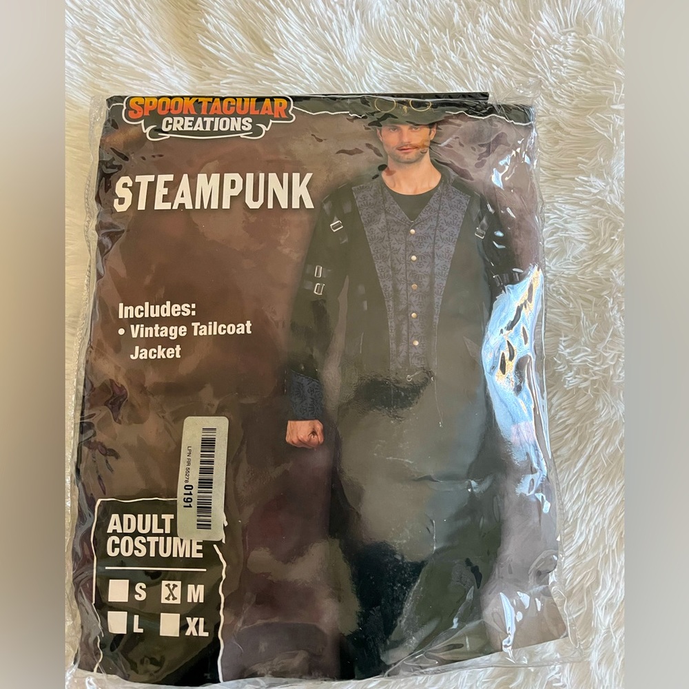 Gothic Steampunk Vintage Tailcoat Victorian Adventurer Costume for Men Cosplay